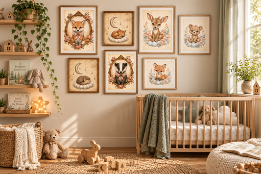 How to Create a Beautiful Woodland Nursery Gallery Wall
